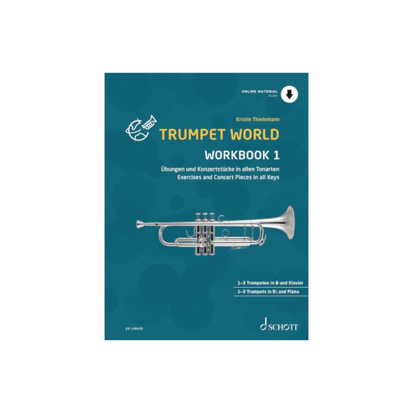 Trumpet World - Workbook 1<br>fr Trompete in B und Klavier und Mitspiel-CD
