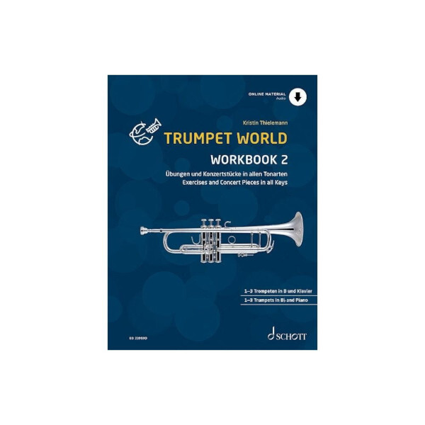Trumpet World - Workbook 2<br>fr Trompete in B und Klavier und Mitspiel-CD