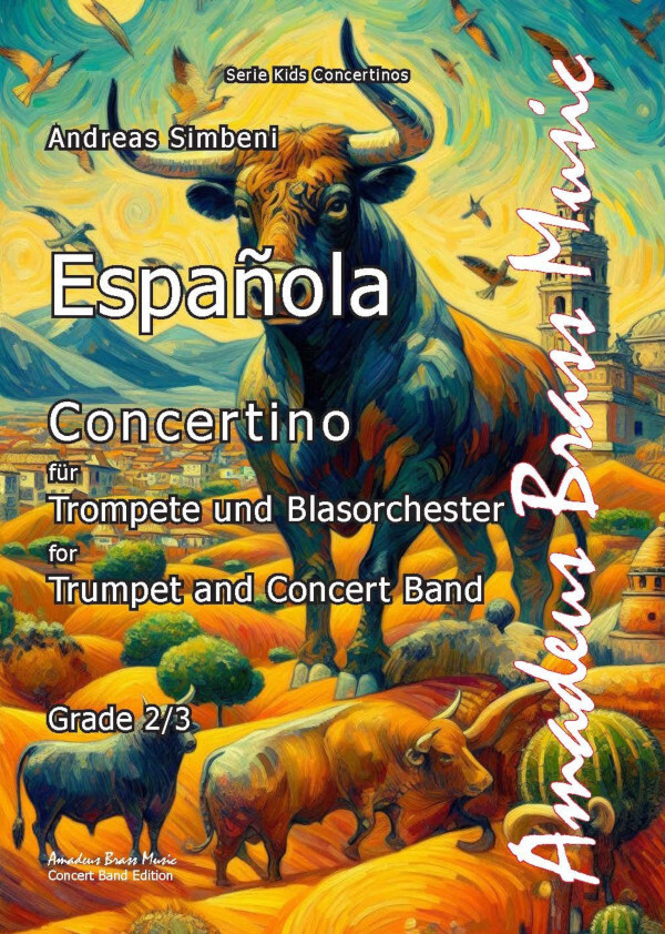 Espanola - Concertino f�r Trompete<br>f�r Trompete und Blasorchester - Partitur