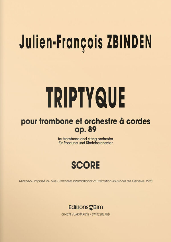 Triptyque Op. 89<br>