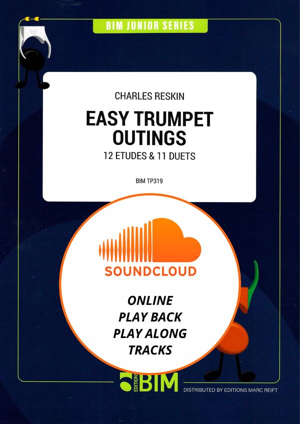 Easy Trumpet Outings + online Play Back / Play Along tracks<br>12 Etudes & 11 Duets