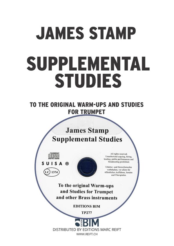 Supplemental Studies<br>To The Original Warm-Ups and Studies