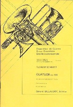 Quatuor op.109 nur Partitur!!!!!<br>pour 3 trombones et tuba (3 Posaunen und Tuba)